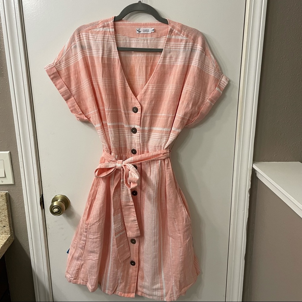 NWT Carve Designs Dress in Guava